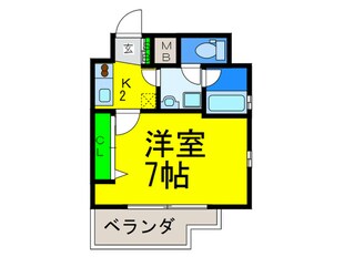 クレイドル四天王寺の物件間取画像